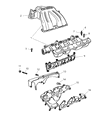 Diagram for Jeep Wrangler Throttle Body Gasket - 53013533AA