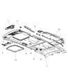 Diagram for Dodge Grand Caravan Sun Visor - 1JE92DW1AA