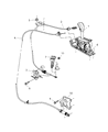 Diagram for Jeep Liberty Shift Cable - 52109748AA