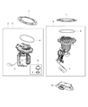 Diagram for Dodge Durango Fuel Pump Gasket - 55366298AA