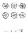 Diagram for 2015 Chrysler 300 Spare Wheel - 5PQ12JXYAA