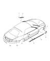 Diagram for 2005 Chrysler Sebring Door Moldings - WZ17ARHAA