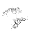 Diagram for 2010 Jeep Grand Cherokee Exhaust Manifold - 5037637AD