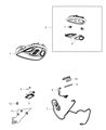 Diagram for 2014 Dodge Dart Dome Light - 5MW35DX9AA