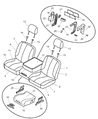 Diagram for 2003 Dodge Ram 2500 Seat Cover - WM341DVAA