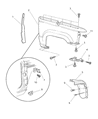 Diagram for 1995 Jeep Grand Cherokee Fender - 55031835