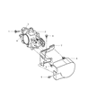 Diagram for 2004 Chrysler Sebring Throttle Body - 5096294AA