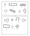 Diagram for Dodge Caravan Cylinder Head Gasket - 4781148AB