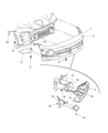 Diagram for 2002 Dodge Viper Hood Cable - 4709049AB