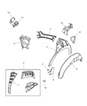 Diagram for 1997 Dodge Neon Fuel Filler Housing - 5256943AB