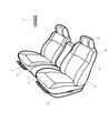 Diagram for 2001 Dodge Intrepid Seat Cover - UF881DVAA