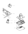 Diagram for 2001 Jeep Wrangler Car Speakers - 56038566AB