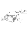 Diagram for 2017 Dodge Challenger Headlight - 68304470AB