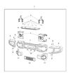 Diagram for 2015 Jeep Wrangler Bumper - 68195896AB