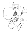 Diagram for 2014 Jeep Wrangler Shift Cable - 68067439AC