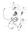 Diagram for Jeep Wrangler Shift Cable - 68067439AC