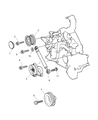 Diagram for Chrysler Crossfire Crankshaft Pulley - 5127600AB