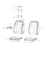 Diagram for Ram ProMaster 2500 Seat Cushion - 68237012AA