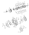 Diagram for Mopar Crankshaft Pulley - 68005166AA