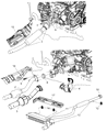 Diagram for Dodge Avenger Exhaust Hanger - 4766177AA