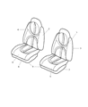 Diagram for Dodge Durango Seat Cushion - XB751L5AA