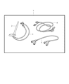 Diagram for 2008 Chrysler Pacifica Antenna Mast - 5064710AA