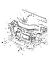 Diagram for 2005 Jeep Grand Cherokee Radiator Support - 55394098AC