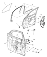 Diagram for 2004 Chrysler PT Cruiser Door Lock Actuator - 5067137AB