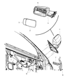 Diagram for 2014 Ram 3500 Car Mirror - 68142672AD