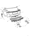 Diagram for 2011 Chrysler 300 Bumper - 68127951AA