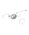 Diagram for Chrysler Voyager Fuel Filler Housing - 68280596AD