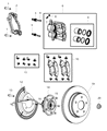 Diagram for Ram 1500 Wheel Hub - 68024245AA