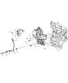 Diagram for 2006 Jeep Liberty Alternator Bracket - 5142553AA