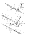 Diagram for 1999 Dodge Avenger Steering Gear Box - MR244347