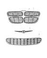 Diagram for Dodge Stratus Grille - 4805900AB