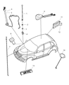Diagram for Chrysler PT Cruiser Antenna Cable - 4671771AC
