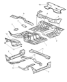 Diagram for 2004 Dodge Ram 2500 Rear Crossmember - 55276028AB