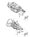 Diagram for 2004 Dodge Ram 1500 Transmission Mount - 52021320AB