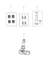 Diagram for 2021 Jeep Cherokee TPMS Sensor - 68324960AB