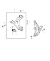 Diagram for 2020 Jeep Renegade Control Arm - 68247999AA