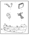 Diagram for Chrysler PT Cruiser Parking Assist Distance Sensor - 82208246AB