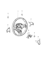 Diagram for Chrysler Steering Wheel - 5VF14DX8AA