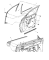 Diagram for Chrysler PT Cruiser Weather Strip - 4724776AE