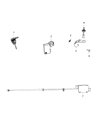 Diagram for 2014 Jeep Wrangler Antenna - 68068009AB