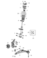 Diagram for 2009 Dodge Journey Control Arm - 4766424AA