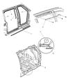 Diagram for 2004 Chrysler Town & Country Weather Strip - 4894534AA