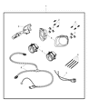 Diagram for 2009 Chrysler PT Cruiser Fog Light - 82209997