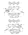 Diagram for Dodge Durango Exhaust Manifold Gasket - 53013932AA