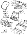 Diagram for Jeep Compass Trunk Lock Cylinder - 68000602AA