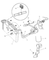 Diagram for 2000 Jeep Cherokee A/C Hose - 55036653AB